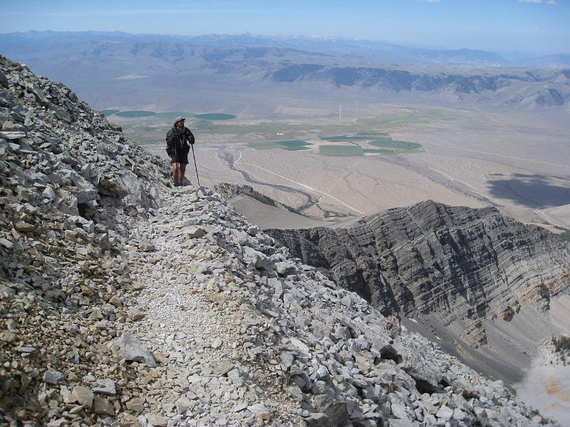 IMG_3767.jpg - On a rocky path with our long ridge and the valley in the background