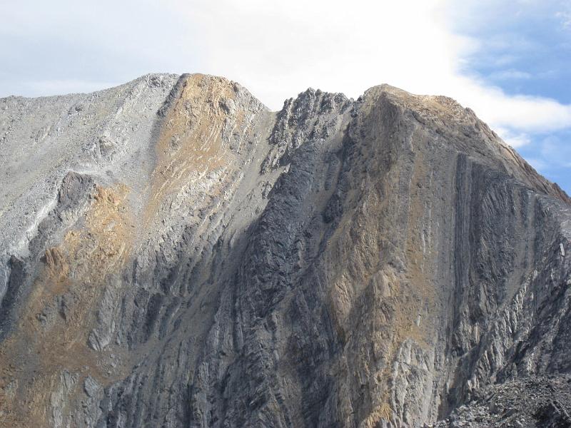 IMG_3787.jpg - A close up of Chick Out Ridge (Dark jagged rock in the center)