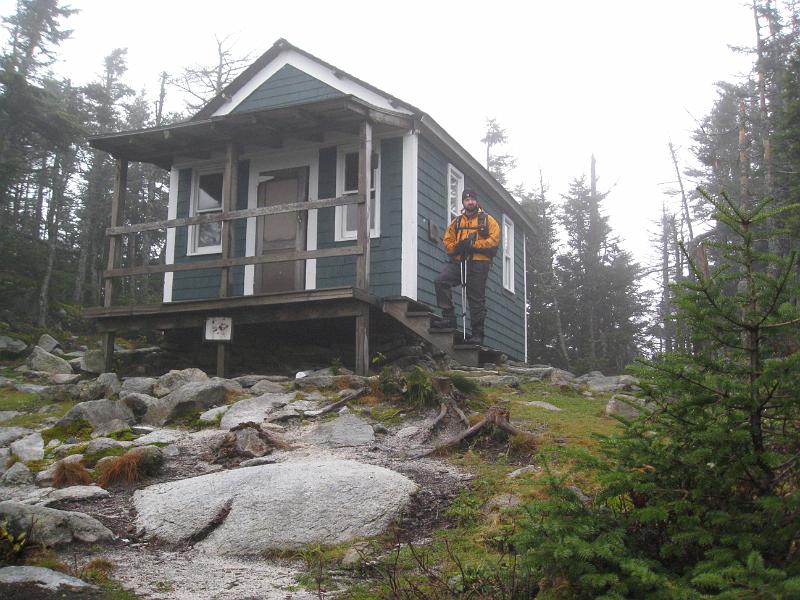 IMG_7038.jpg - Hikers cabin just down from Mt Cabot.  We just got done hiking through a hail storm.