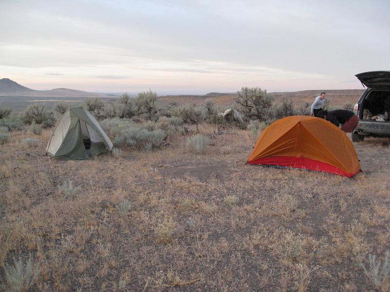 IMG_4116.jpg - Our camp on BLM land near the Black Magic Resevoir in Idaho.  Primitive camping at its best